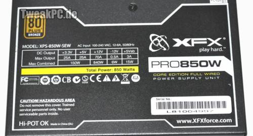 XFX PRO 850W Netzteil - First Look