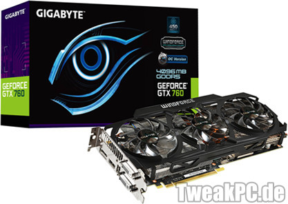 Gigabyte kündigt GeForce GTX 760 4GB WindForce OC an