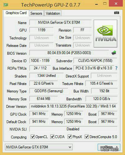 Nvidia: GeForce GTX 870M aufgetaucht