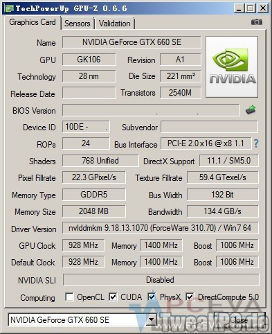 Nvidia GeForce GTX 660 SE mit GK106-GPU gesichtet