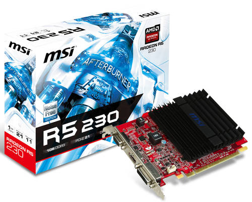 MSI: Radeon R5 230 mit passiver Kühlung und voller Bauhöhe vorgestellt
