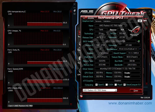 AMD Radeon HD 7950: CPU-Z-Screen zeigt Spezifikationen