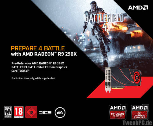 AMD Radeon R9 290X mit Battlefield 4 ab sofort vorbestellbar - 899 Euro?