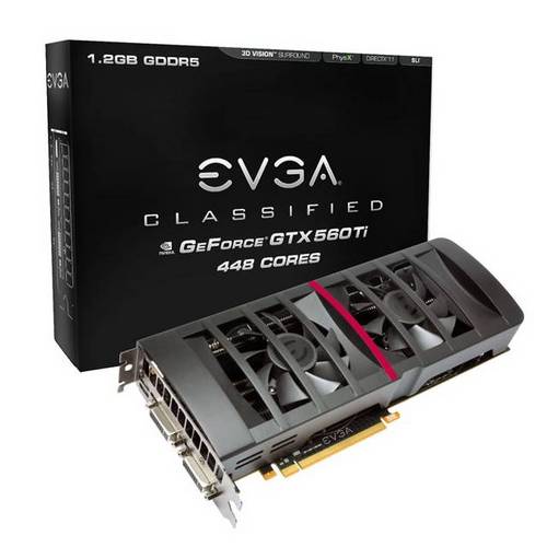 Nvidia: Spezifikationen und Bild von EVGAs GTX 560 Ti mit 448 Cores