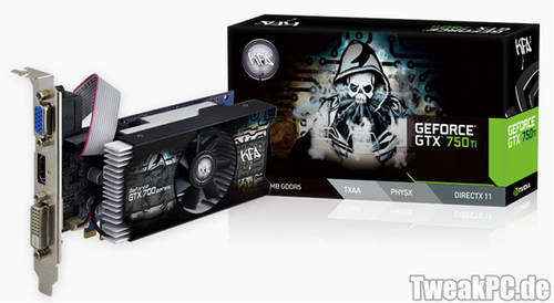 KFA2: GeForce GTX 750 und GTX 750 Ti mit Werksübertaktung