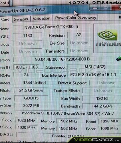 MSI: GeForce GTX 660 Ti im 3-Wege-SLI gebencht