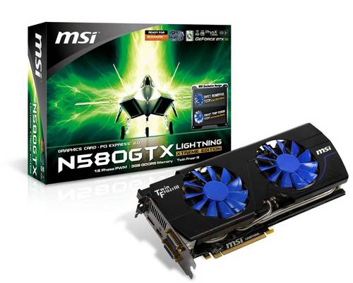 MSI: N580GTX Lightning Xtreme Edition vorgestellt