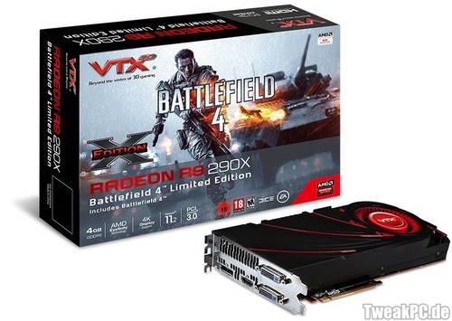 VTX3D: Radeon R9 290X mit Battlefield-4-Paket