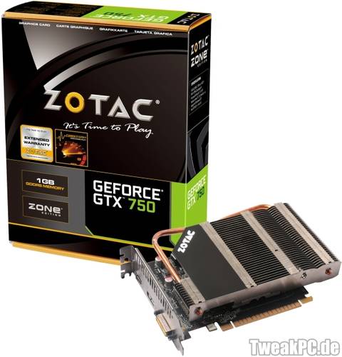 Zotac: Passive GeForce GTX 750 Zone Edition vorgestellt