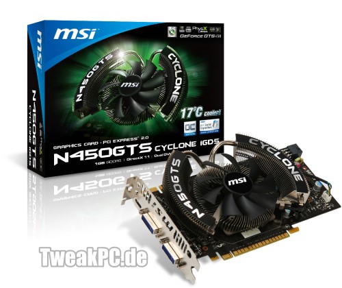 MSI N450GTS Cyclone 1GD5/OC: Overclocking GeForce GTS 450