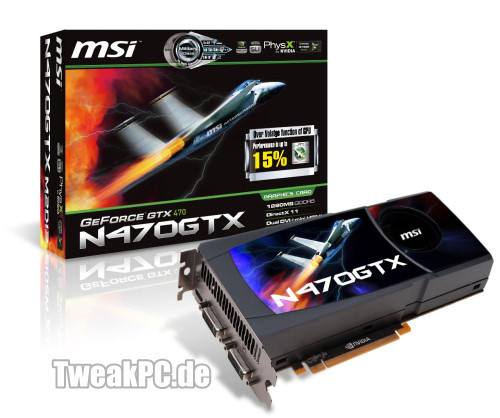 MSI GeForce GTX 480 und GTX 470 - Spielebundle und Overclocking-Tool
