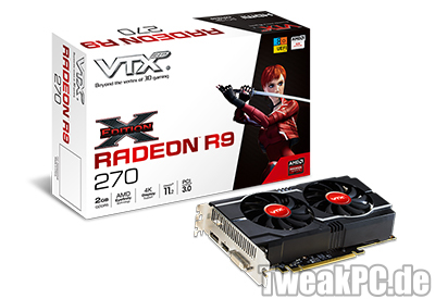 VTX3D: Neue Radeon R9 270 X-Edition mit Dual-Fan-Kühler