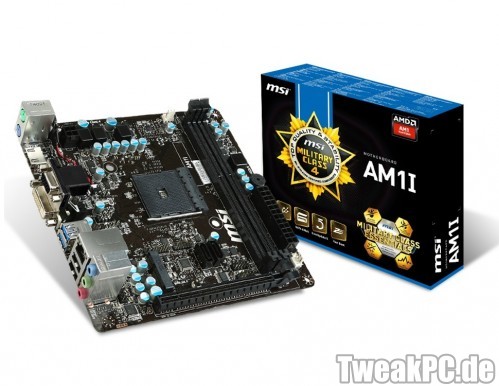 MSI AM1I: Neues AM1-Mini-ITX-Mainboard für Kabini-APUs vorgestellt