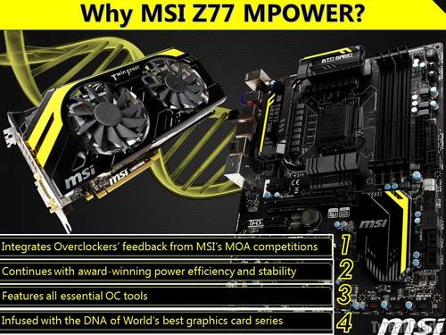 MSI Z77 MPOWER - Infos zum neuen MSI Overclocking Board für Ivy Bridge