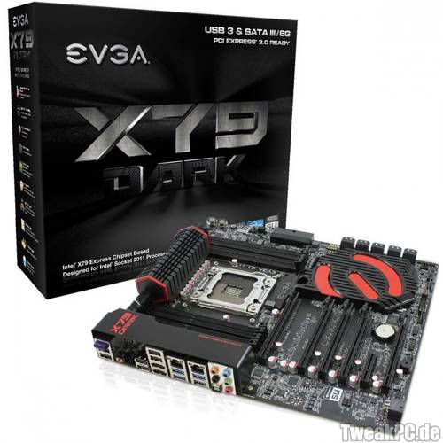 EVGA: Neues Mainboard X79 Dark ab Mittwoch erhältlich