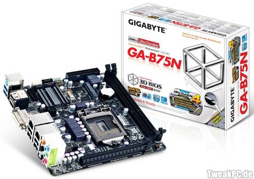 Gigabyte stellt neues Mini-ITX GA-B75N mit Sockel LGA 1155 vor