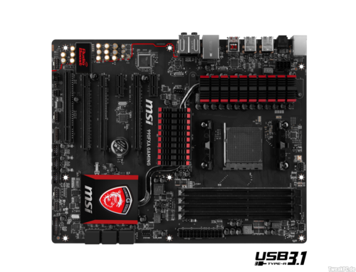 MSI 990FXA Gaming: AMD-Mainboard mit USB 3.1 und NVM Express