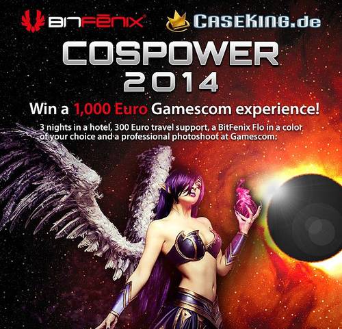 Cosplay: Caseking und BitFenix vergeben vier VIP-Pakete für die Gamescom