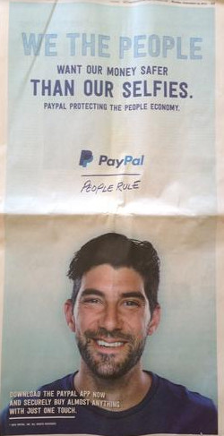 Paypal-Werbung: Apple Pay genauso (un)sicher wie Selfies