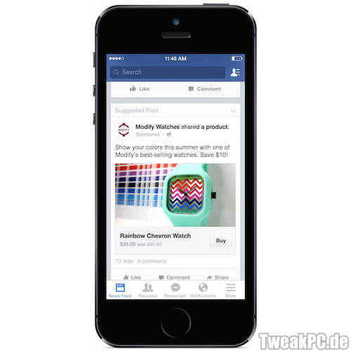 Facebook testet neuen Buy-Button