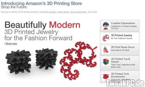 Amazon: Onlineshop für 3D-Druck in den USA eröffnet