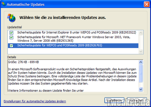 Windows XP: Registry-Hack schaltet Sicherheits-Updates bis 2019 frei