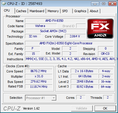 Overclocking: AndreYang kontert - 8670 MHz mit FX-8350