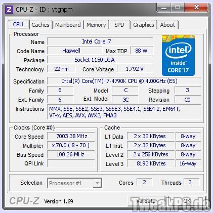 OC-Weltrekord: Haswell-Refresh Intel Core i7-4790K auf 7003,38 MHz übertaktet