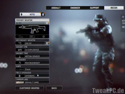 Battlefield 4: Mehr Waffenzubehöhr und Tarnmuster