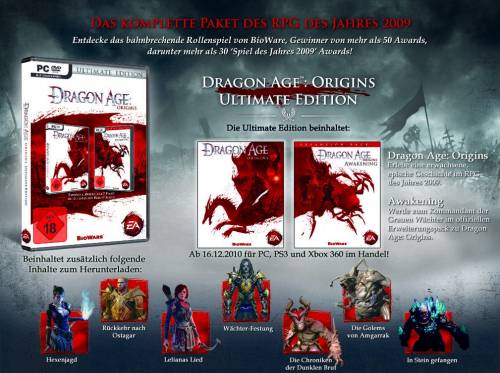 Dragon Age Origins Ultimate Edition kommt am 16. Dezember
