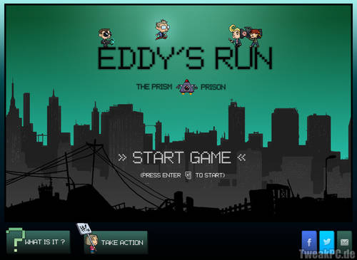 Eddys Run: Jump-n-Run als Hommage an Edward Snowden