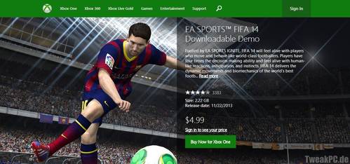 Xbox One: EA verlangt über 5 Dollar für eine Demo