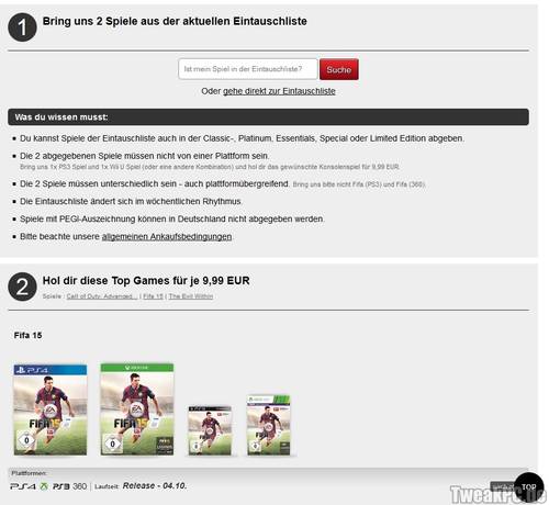 GameStop: FIFA 15 für nur 9,99 Euro + 2 Eintauschspiele