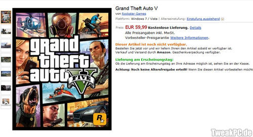 GTA 5: PC-Version bei Amazon vorbestellbar