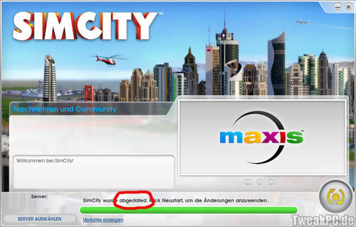 SimCity wurde erfolgreich "abgedated"