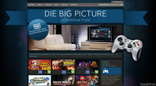 Steam: Big-Picture-Rabatt - Gamepad-Spiele im Angebot