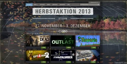 Steam: Herbstaktion 2013 mit vielen Rabatten gestartet