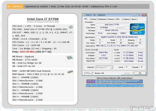 Intel Ivy Bridge ermöglicht einen DDR3-RAM-Takt von bis zu 3000 MHz