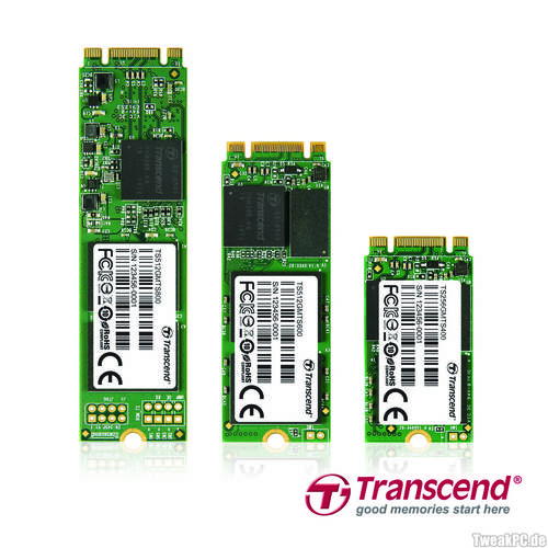 Transcend: M.2-SSD mit bis zu 512 GB Speicherplatz angekündigt