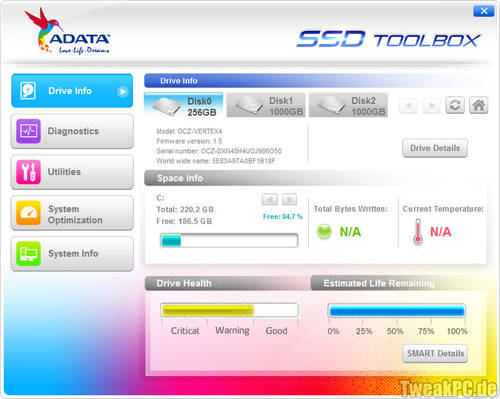 ADATA SSD Toolbox: Software zum Überwachen von SSD-Laufwerken