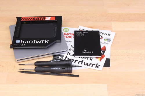 SSD wrk for Mac mit SATA3-Adapter-Kit von hardwrk