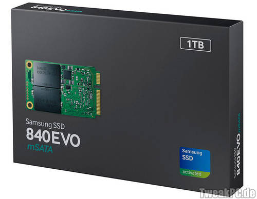 Samsung 840 Evo: mSATA-SSD mit 1 TB wird ausgeliefert