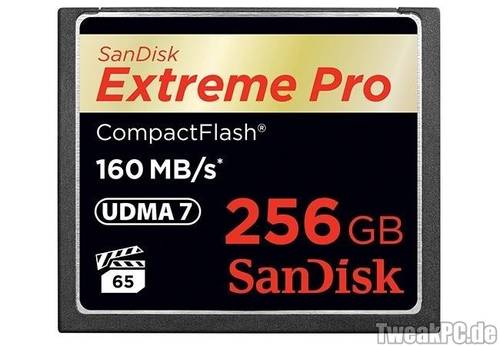 SanDisk Extreme Pro: Compact-Flash-Modul mit 256 GB