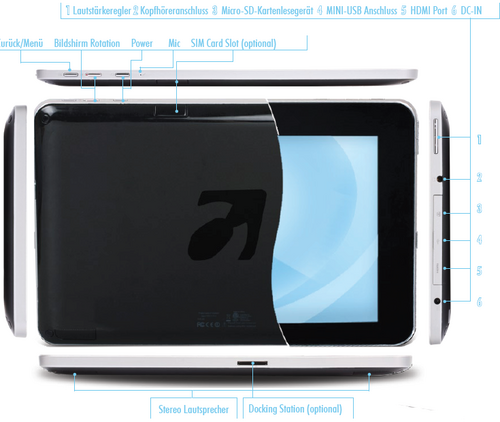 SURFER360 MN10U: Tegra II Tablet made in Germany