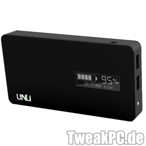 UNU Ultrapack: Schnell aufgeladener Akku mit 31,25 Watt Eingangsleistung
