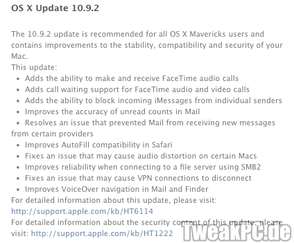 Apple OS X 10.9.2 mit SSL-Bugfix wird ausgerollt