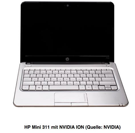 HP Mini 311 - ION Netbook mit HD-Auflösung