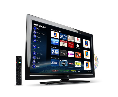 Medion P12177: Smart-TV mit DVD-Player und WLAN für 200 Euro bei ALDI