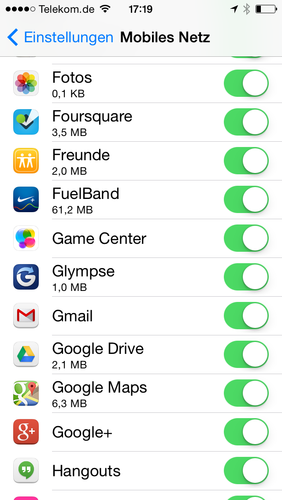 Apple iOS 7: Hintergrundaktualisierung noch nicht ausgereift