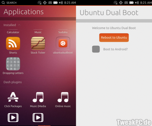 Ubuntu mit Dual-Boot-Funktion für Android-Geräte